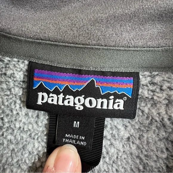 Patagonia Better Sweater Quarter Zip Fleece Stonewash Gray M - Picture 7 of 9